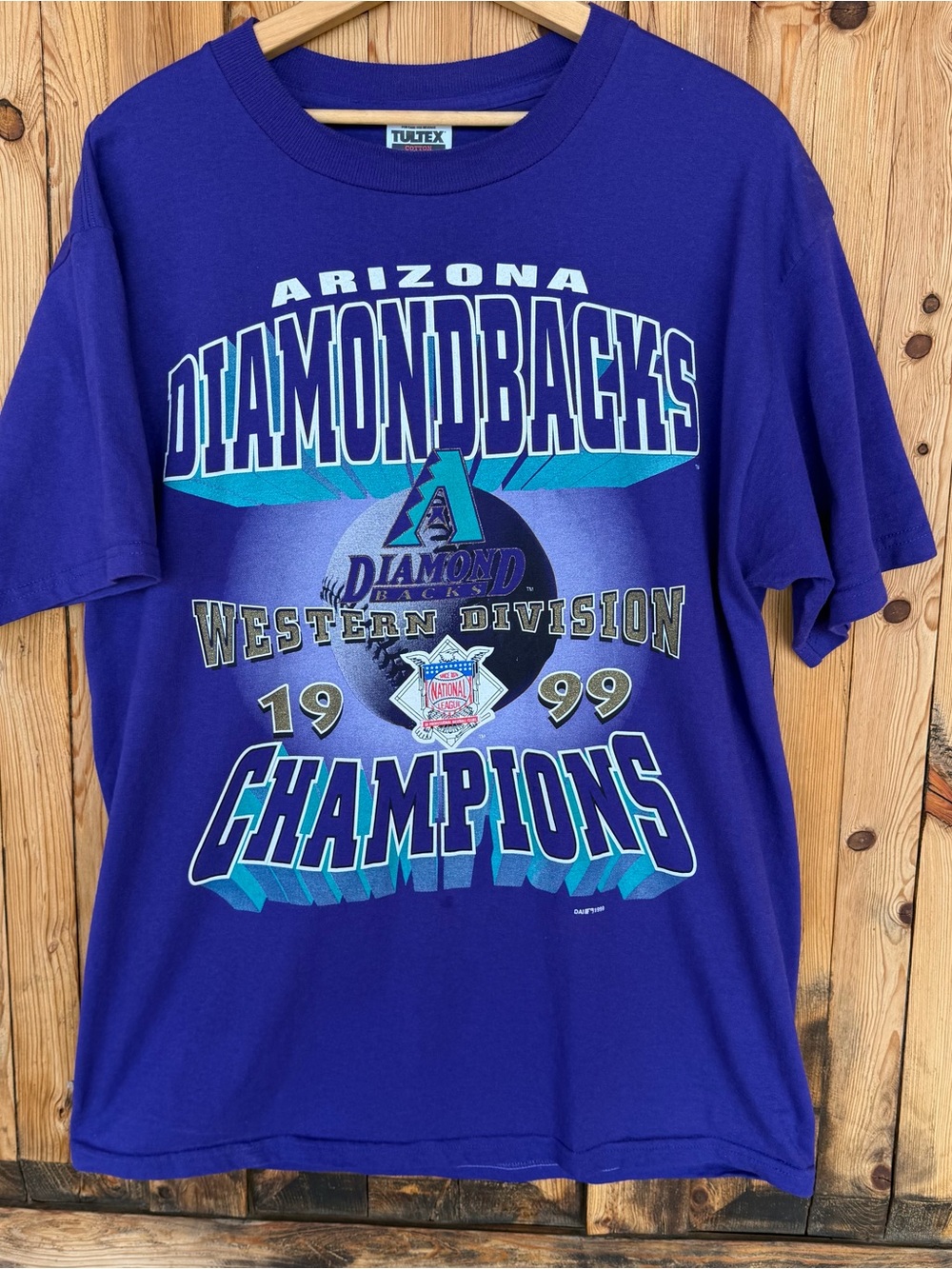 Vintage 90s MLB Arizona Diamondbacks Baseball Tshirt Men’s Large VTG Purple